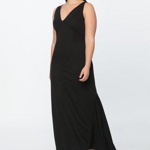 NWT Eloquii Deep V Neck Gown